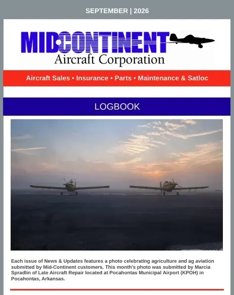 Mid-Continent Aircraft's 2026 Monthly Newsletter